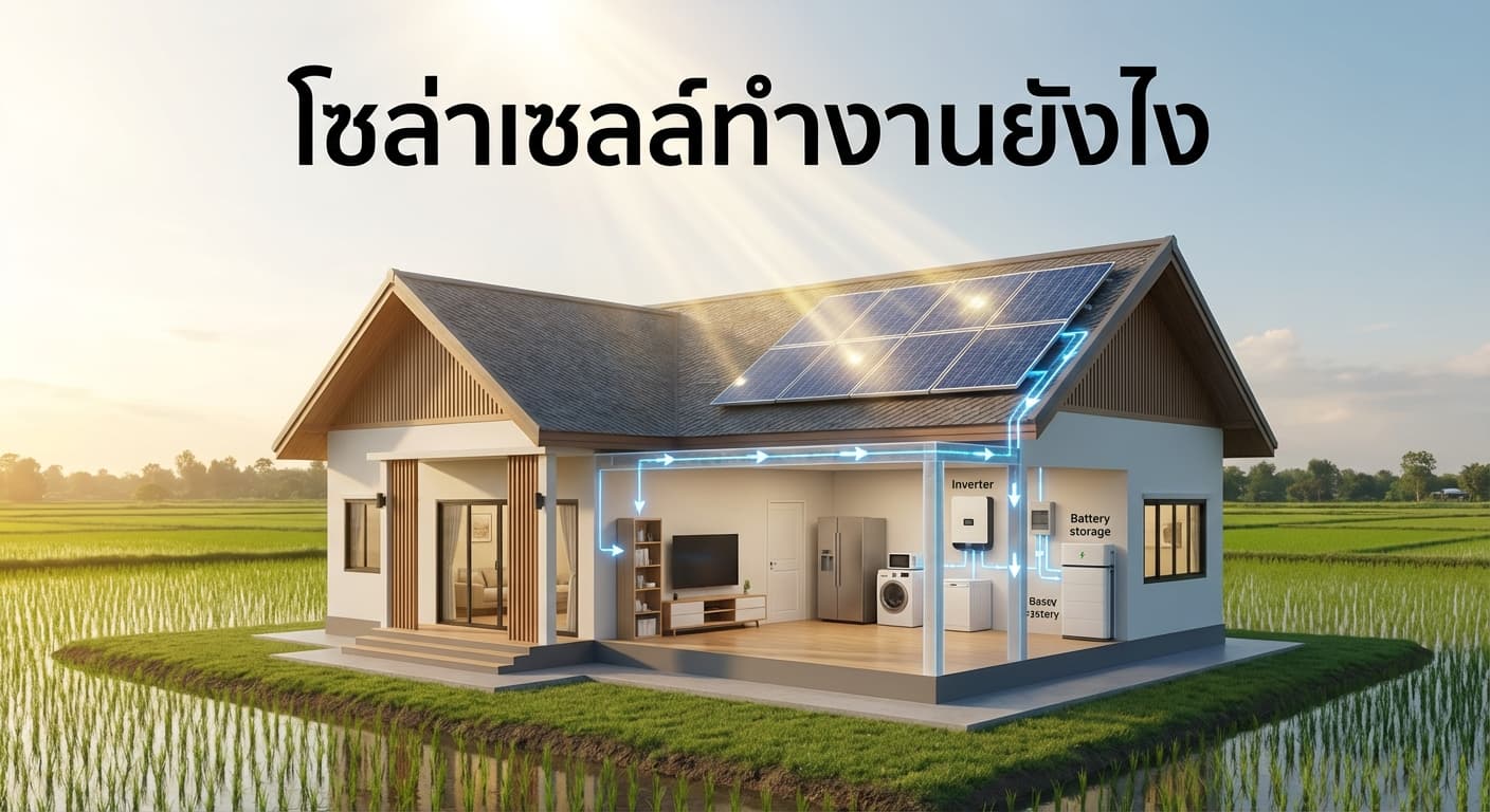 โซล่าเซลล์ทำงานยังไง? คู่มือฉบับเข้าใจง่าย พร้อมบริการติดตั้งโซล่าเซลล์ฉะเชิงเทรา โดย เอนีเทค